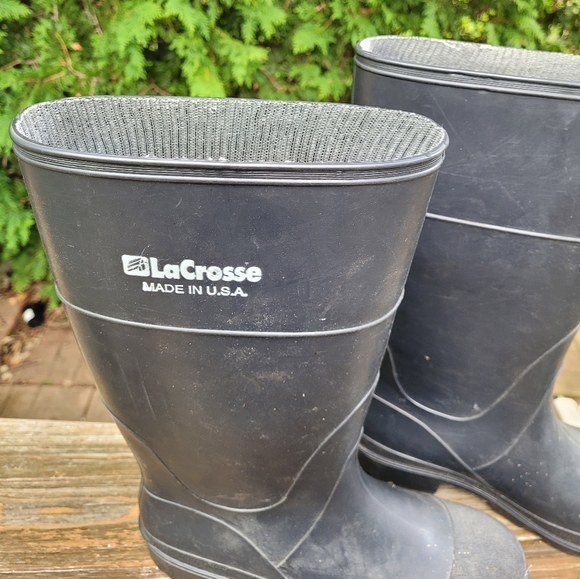 La Crosse Rubber Rain boots Men's Size 9 Made in USA. - Picture 4 of 9